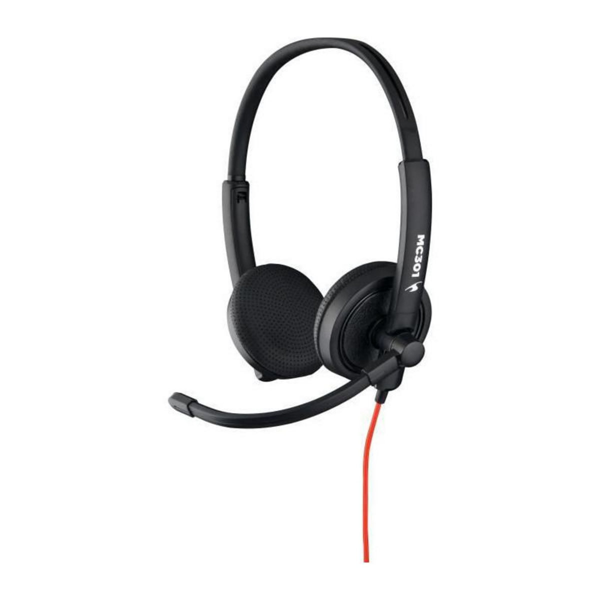 BLUESTORK Casque stereo Hi-fi avec micro - BLUESTORK - Micro flexible et rotatif et arceaux ajustables - Compatible PC - MC301