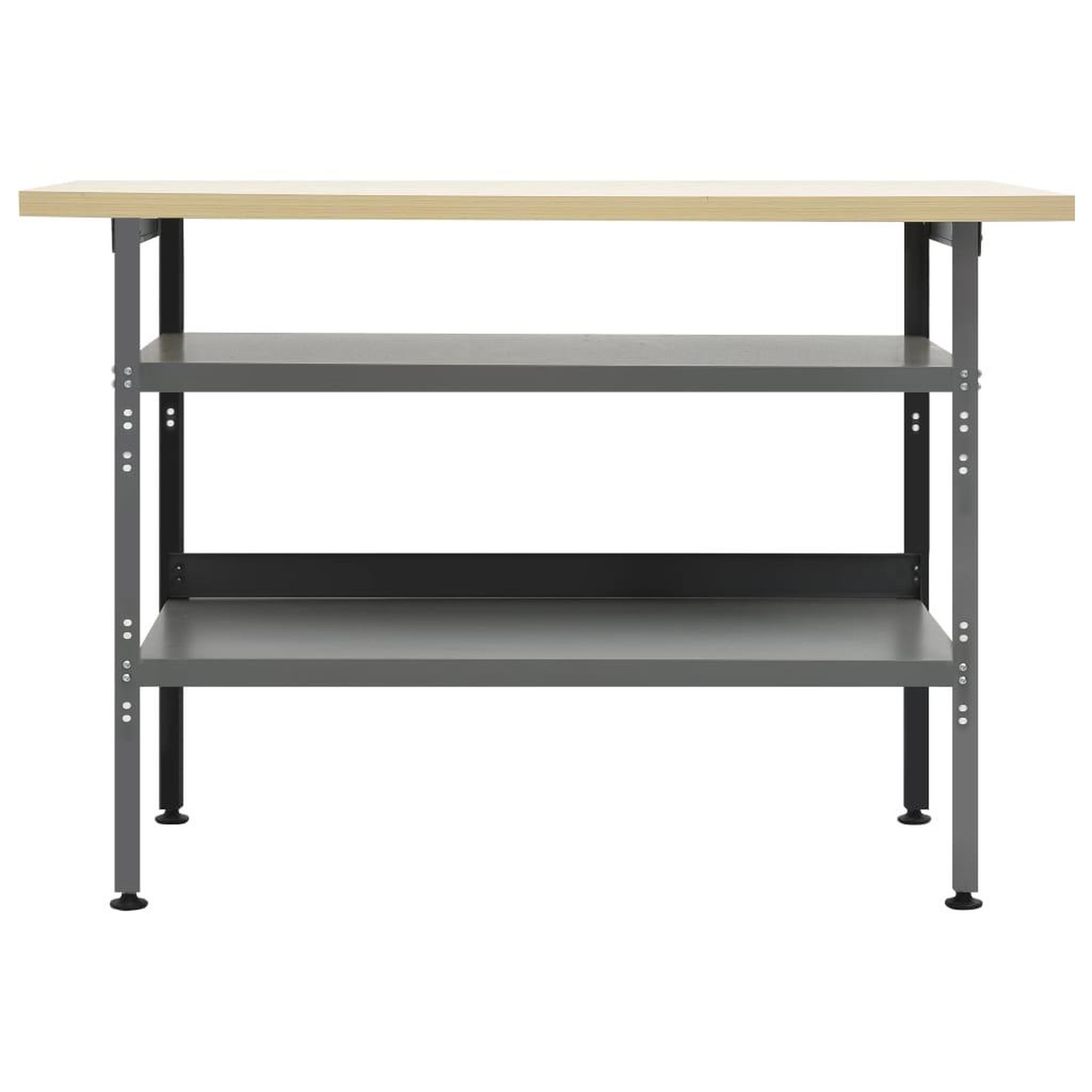 Voir la diapositive 2 : VIDAXL Etabli Gris 120x60x85 cm Acier