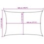Voir la diapositive 6 : VIDAXL Voile d'ombrage 160 g/m^2 Noir 4x5 m PEHD