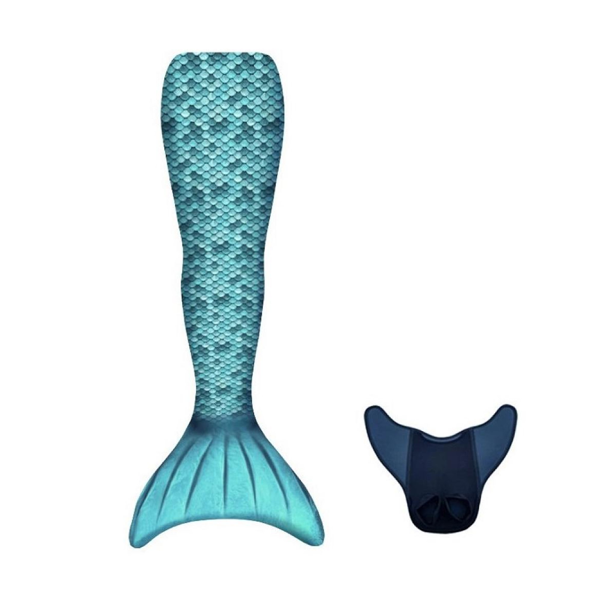 KUAKI MERMAIDS Queue de sirène  M Turquoise + Monopalme