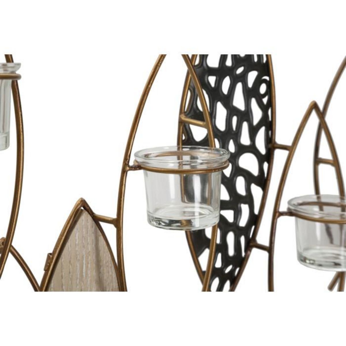 Paris Prix Photophore Mural en Métal  Poissons  66cm Multicolore