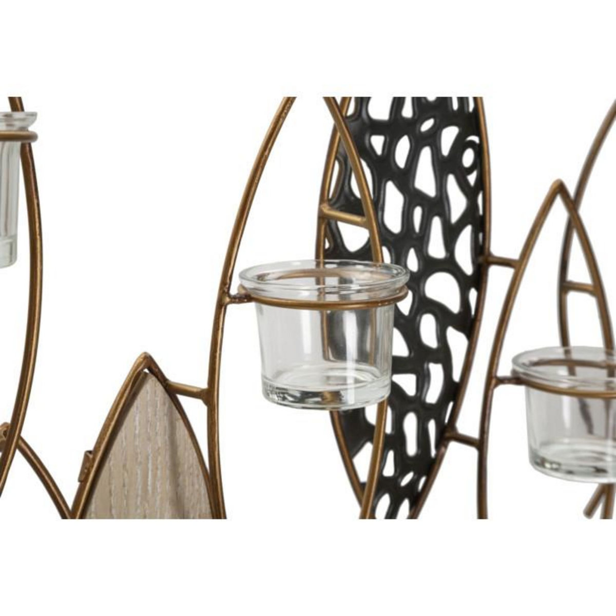 Paris Prix Photophore Mural en Métal  Poissons  66cm Multicolore