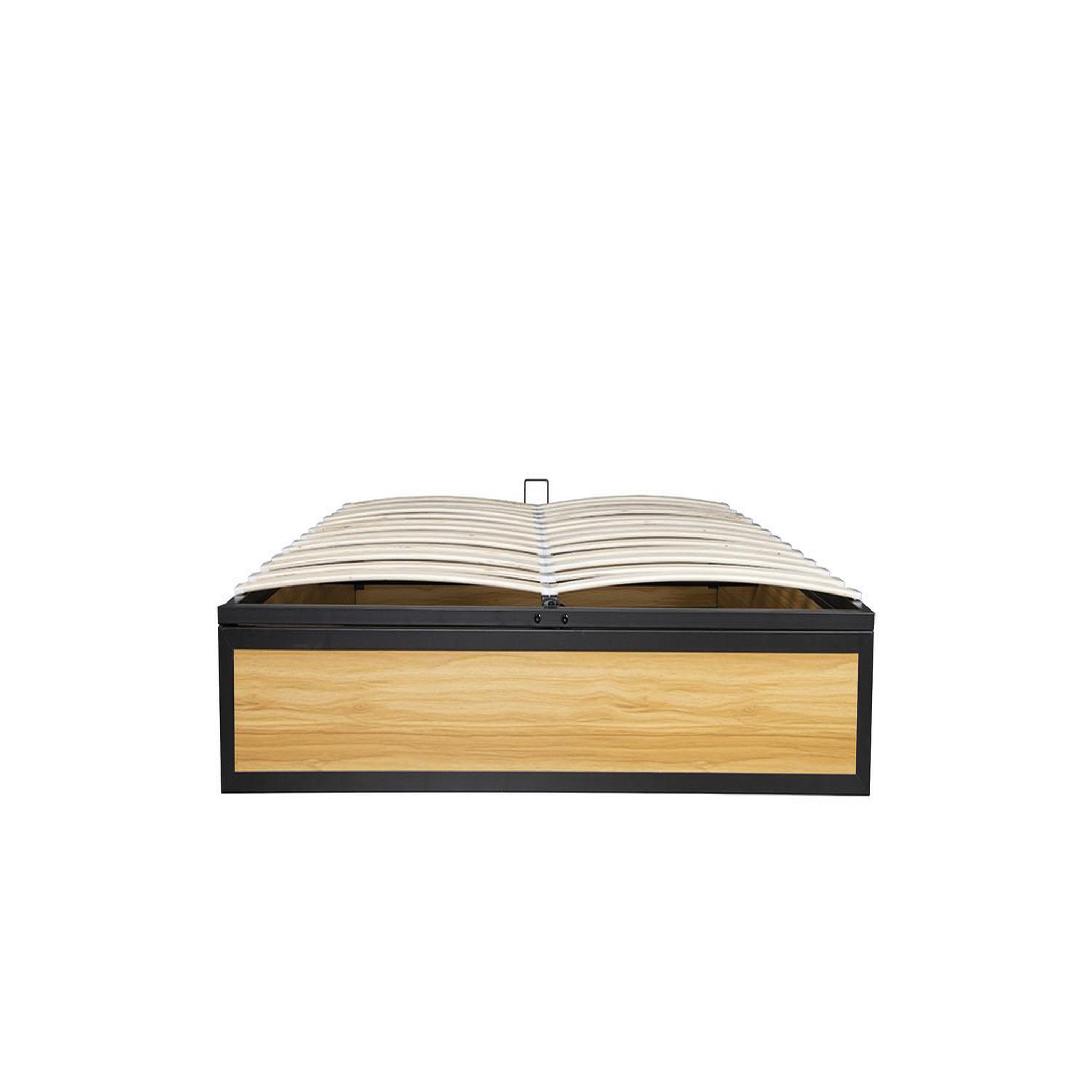 Voir la diapositive 5 : CONCEPT USINE Lit coffre industriel 160 x 200 cm jersey