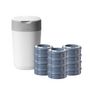 Voir la diapositive 2 : TOMMEE TIPPEE Starter Pack Poubelle à couches Twist & Click Blanc bac + 12 recharges 