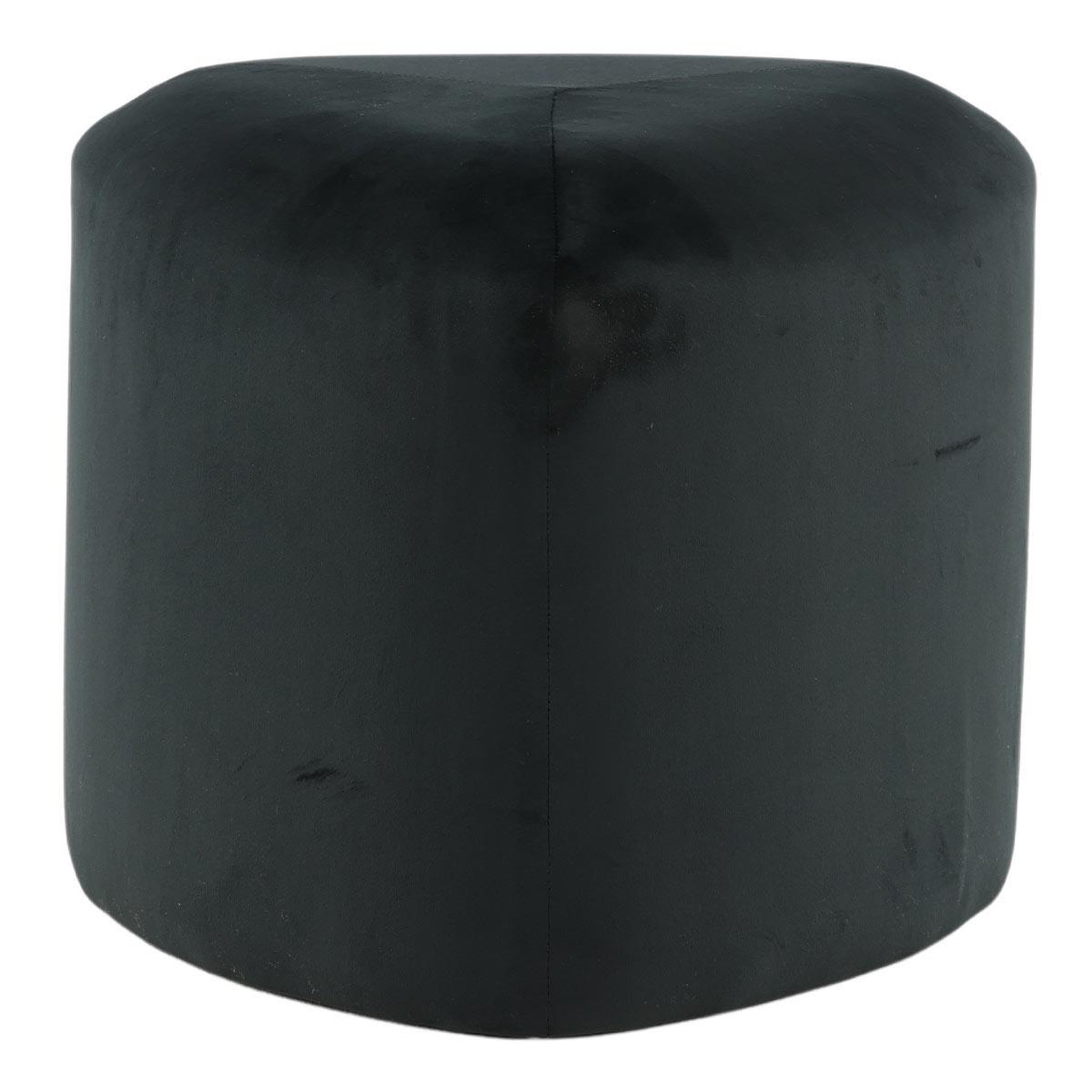 Paris Prix Pouf en velours  peg  46cm noir