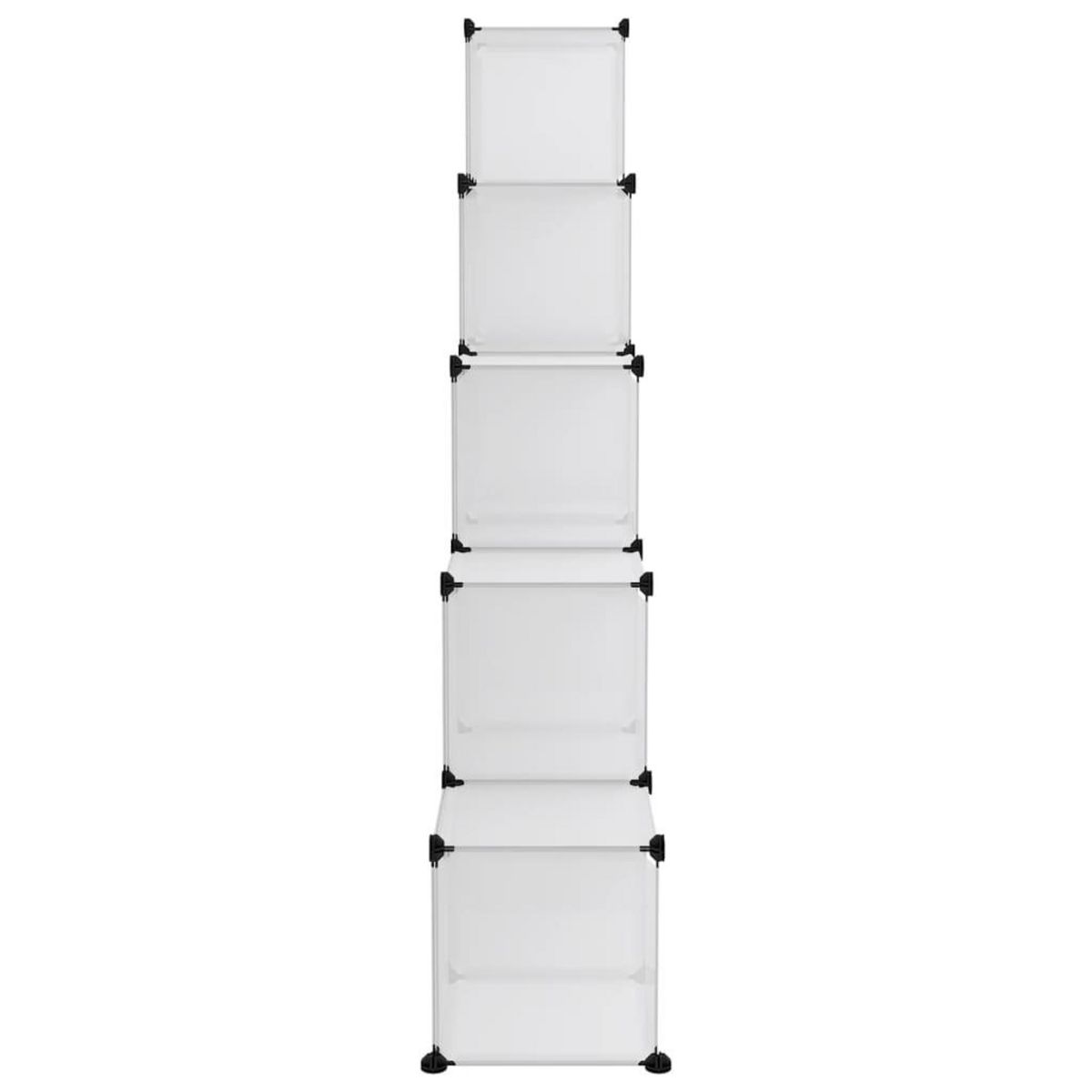 VIDAXL Cubes de rangement 15 pcs Transparent PP