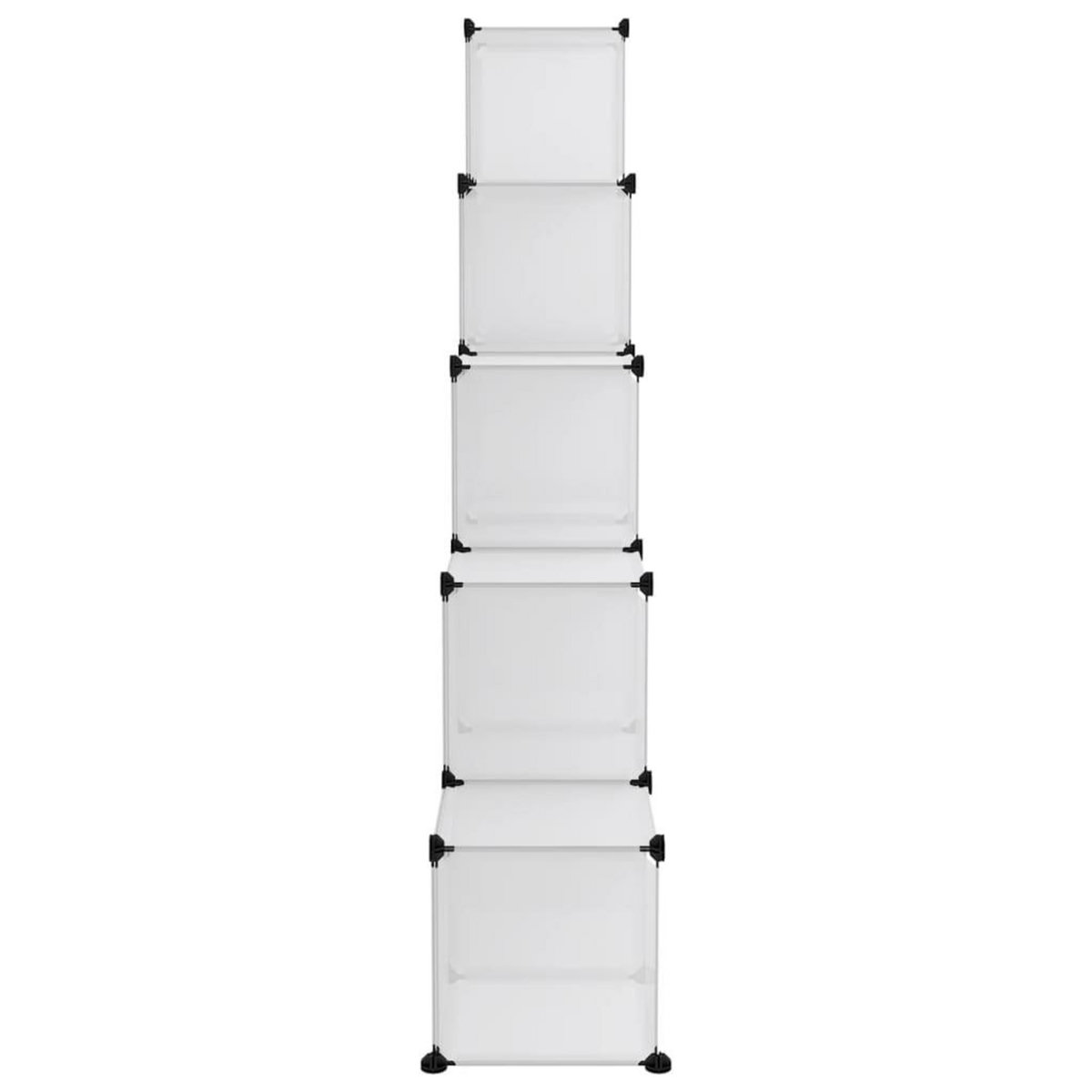 VIDAXL Cubes de rangement 15 pcs Transparent PP