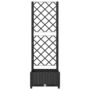 Voir la diapositive 4 : VIDAXL Jardiniere avec treillis Noir 40x40x121,5 cm PP