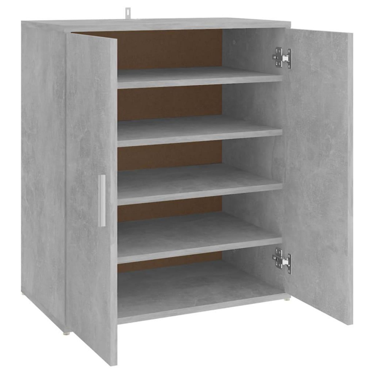 VIDAXL Armoire a chaussures Gris beton 60x35x70 cm Bois d'ingenierie