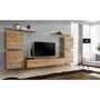 Voir la diapositive 2 : Paris Prix Meuble TV Mural Design  Switch IV  320cm Naturel