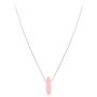 Voir la diapositive 3 : SC CRYSTAL Collier SC Crystal orné d'un quartz rose