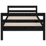 Voir la diapositive 5 : VIDAXL Cadre de lit sans matelas noir 90x200 cm bois de pin massif