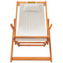 Voir la diapositive 4 : VIDAXL Chaises de plage pliables lot de 2 creme tissu