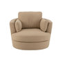 Voir la diapositive 2 : Paris Prix Fauteuil Pivotant  Swiv  109cm Beige