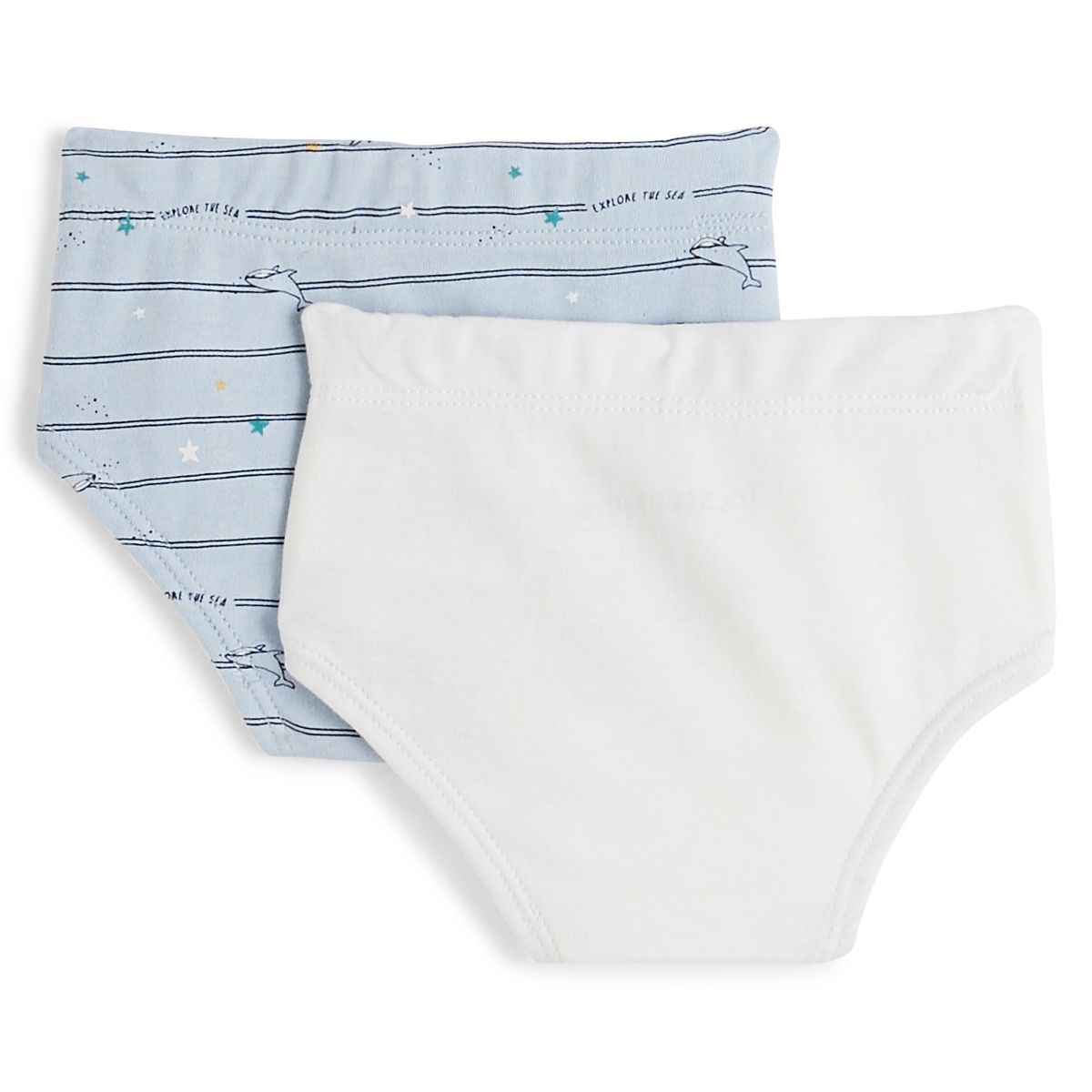 INEXTENSO Lot de 2 slips baleine bébé garçon