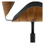 Voir la diapositive 6 : Rendez vous déco Chaise de bureau pivotante en cuir synthétique noir 79-91cm-Baudoin