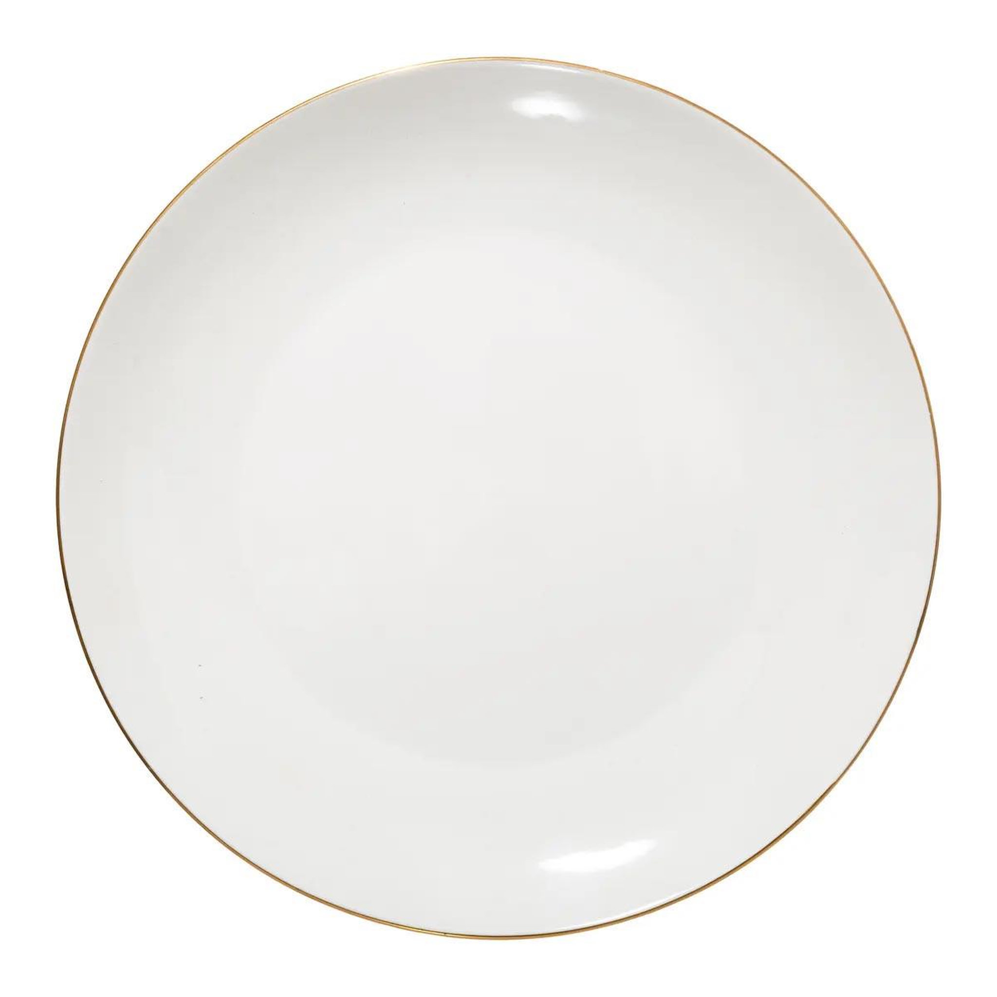 SECRET DE GOURMET Lot de 6 assiettes plates  petit salon  27cm blanc