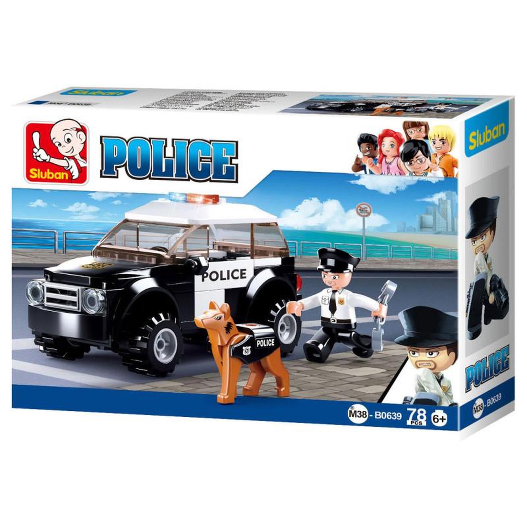 Sluban Sluban Police Car with Dog