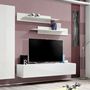 Voir la diapositive 3 : Paris Prix Meuble TV Mural Design  Fly V  310cm Blanc