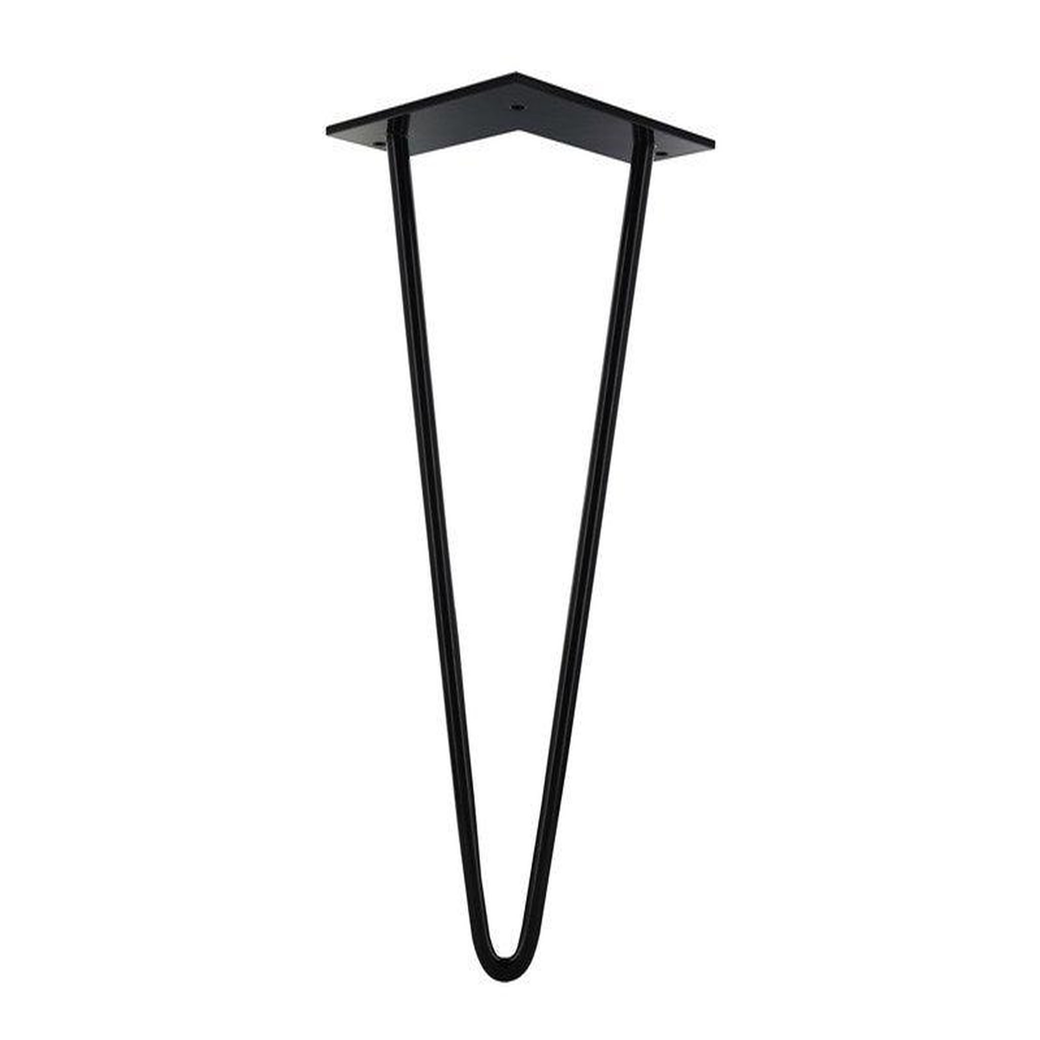 CIME Pied Table Basse Design H. 300mm - Acier Époxy Noir