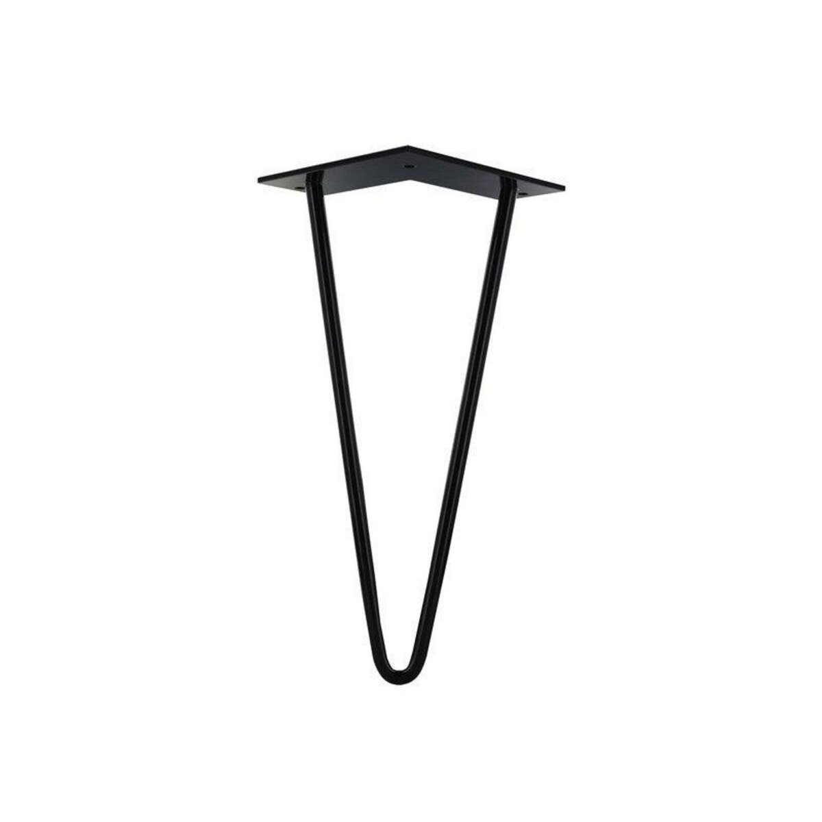 CIME Pied Table Basse Design H. 300mm - Acier Époxy Noir