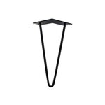 CIME Pied Table Basse Design H. 300mm - Acier Époxy Noir