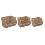 Voir la diapositive 1 : FIVE Lot de 3 Casiers Empilables  Ety  29cm Naturel