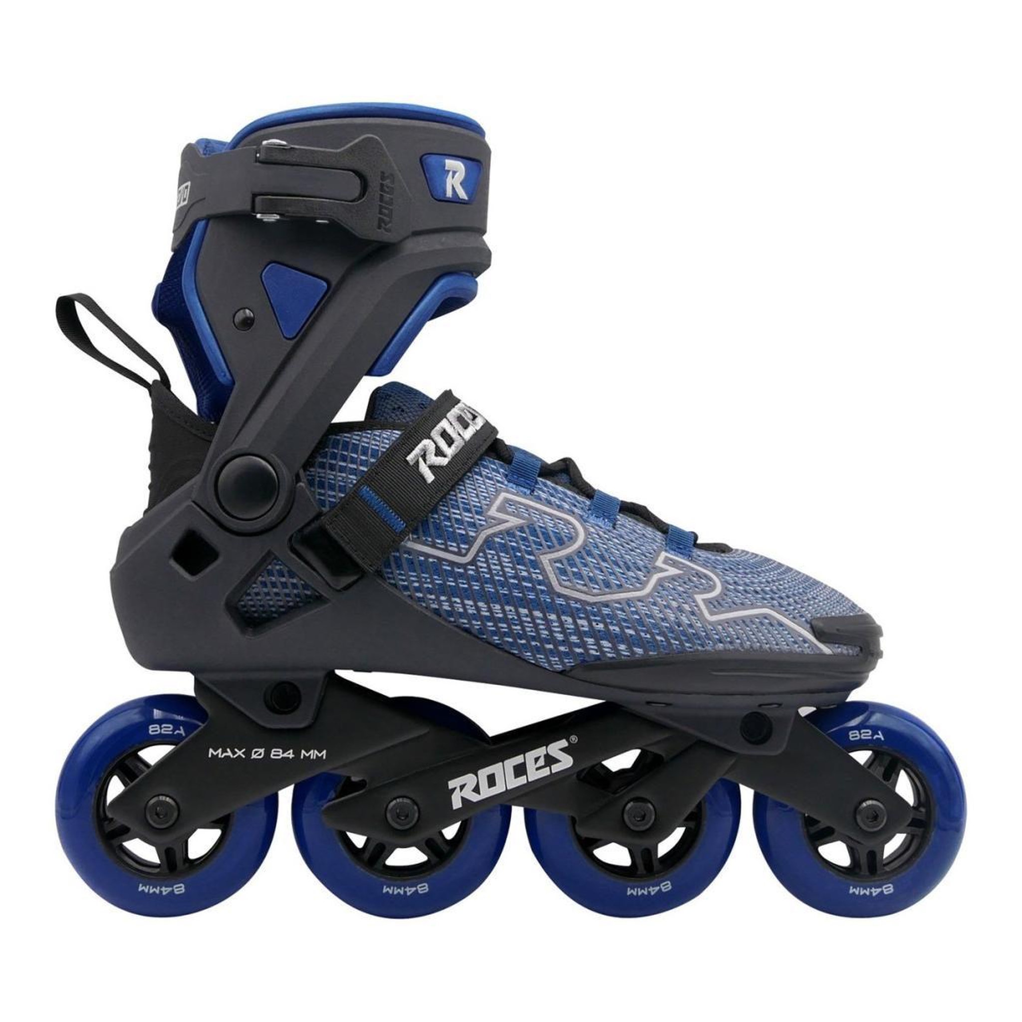 Roces Roller Fitness  r-evo 84 noir/bleu/gris T42