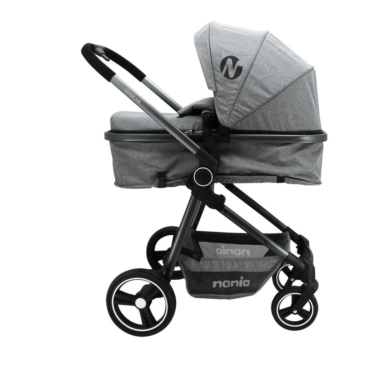 NANIA Poussette combinée 3 en 1 Giulia - avec base ceinturée