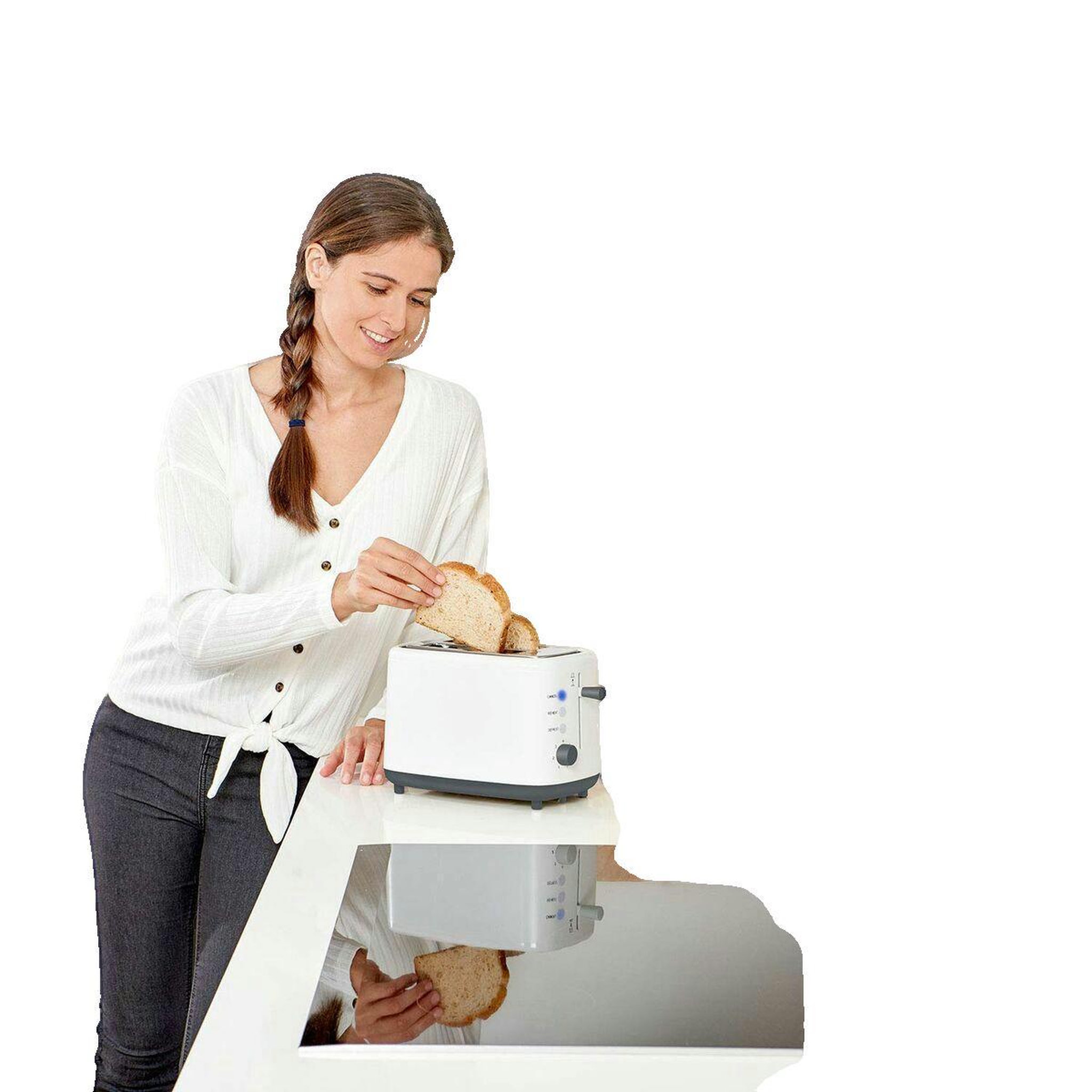 Voir la diapositive 3 : Black et Decker Grille pain Black+Decker 7 niveaux de brunissage