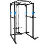 Voir la diapositive 1 : tectake Cage de musculation avec traction latissimus noir/bleu