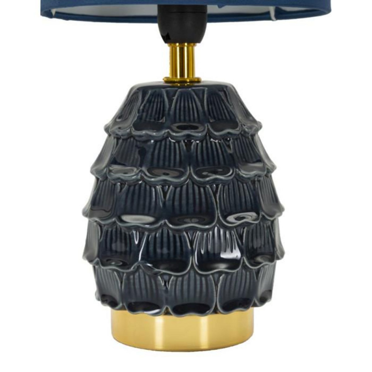 Paris Prix Lampe à Poser en Céramique  Pigny  30cm Bleu