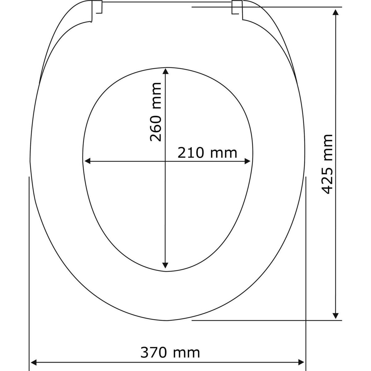 Wenko Abattant WC Bambou - Fixation métallique - Marron
