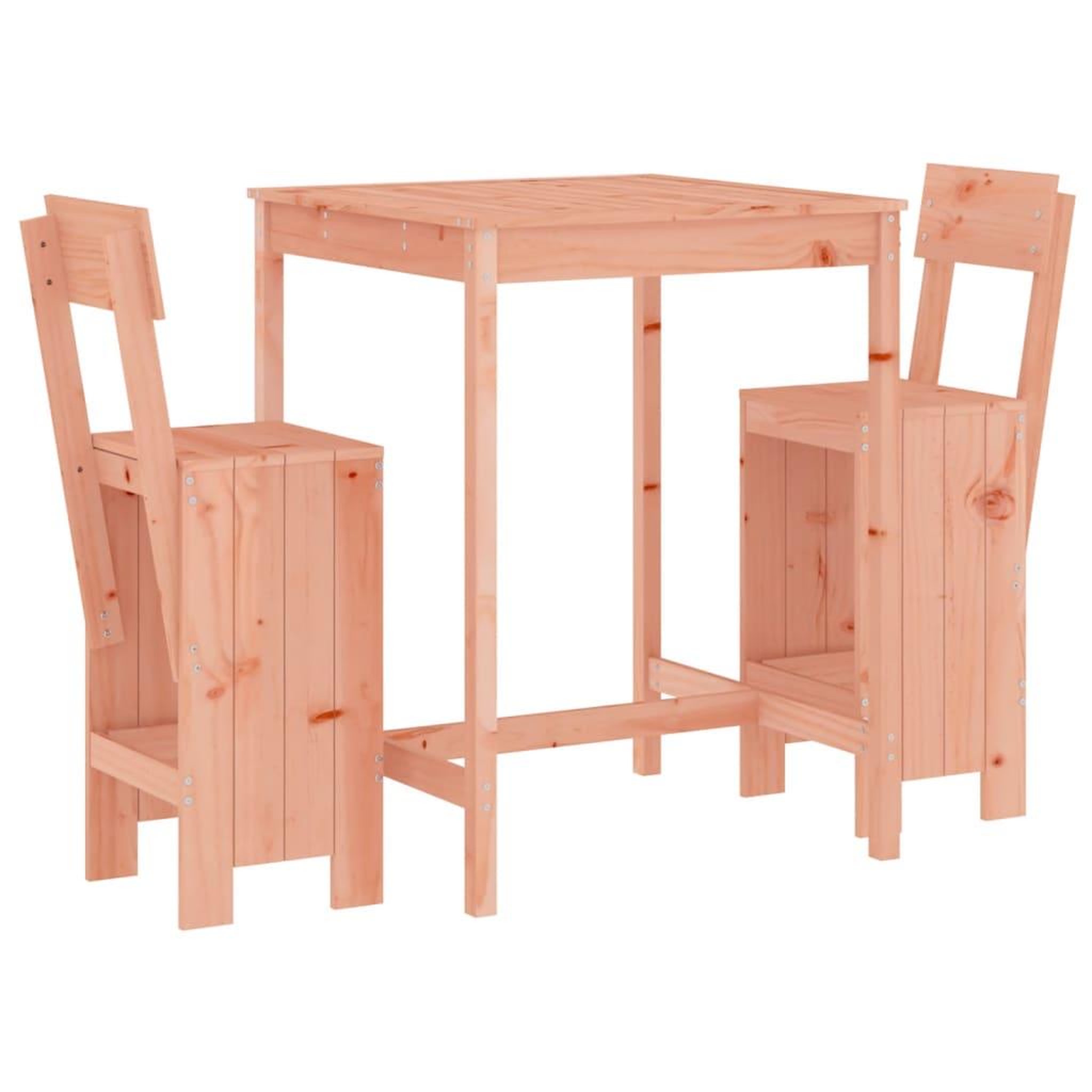 Voir la diapositive 2 : VIDAXL Ensemble de bar de jardin 3 pcs bois massif de Douglas