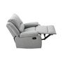 Voir la diapositive 4 : Fauteuil relax manuel HELENE 1 place tissu gris clair
