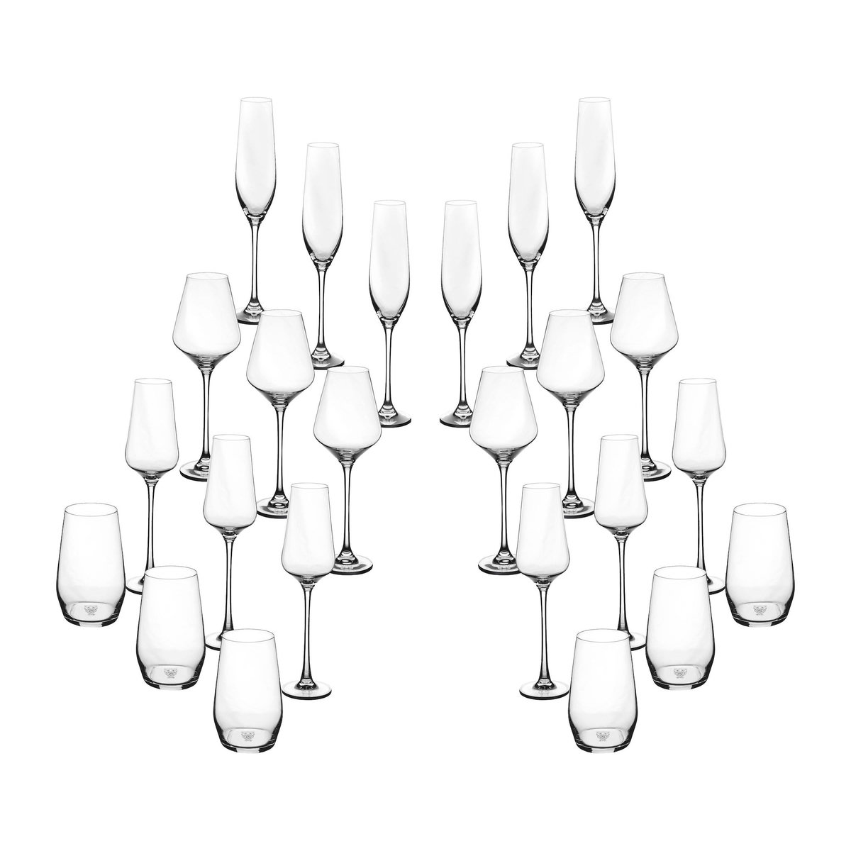 BJORN Set de verres complet LAGOM - 24 pièces