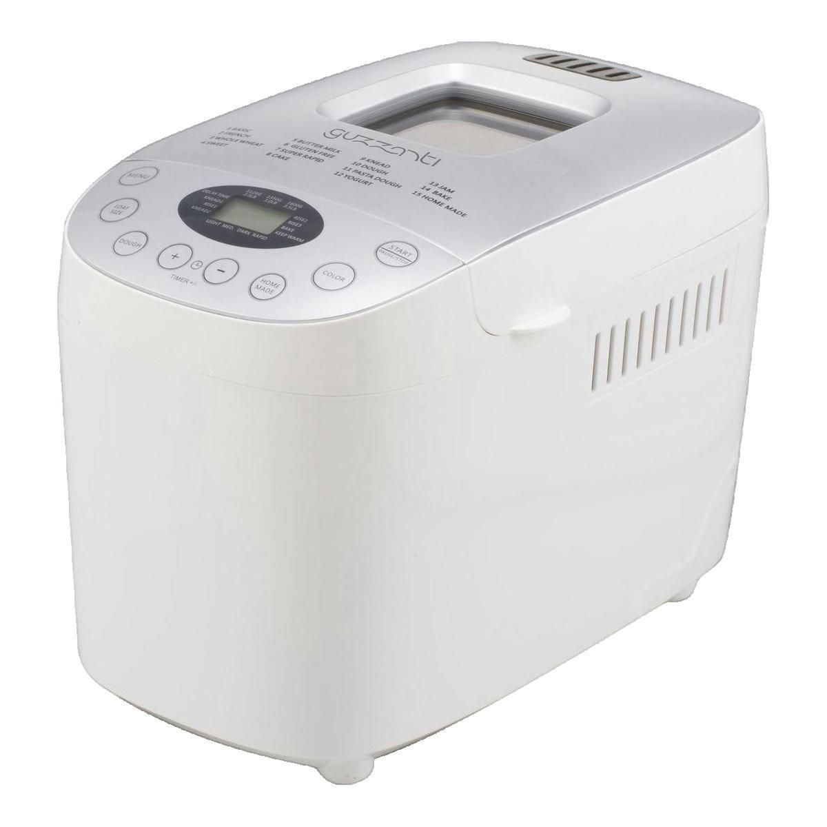 guzzini Machine à pain Guzzanti GZ 635 Blanc avec 15 programmes