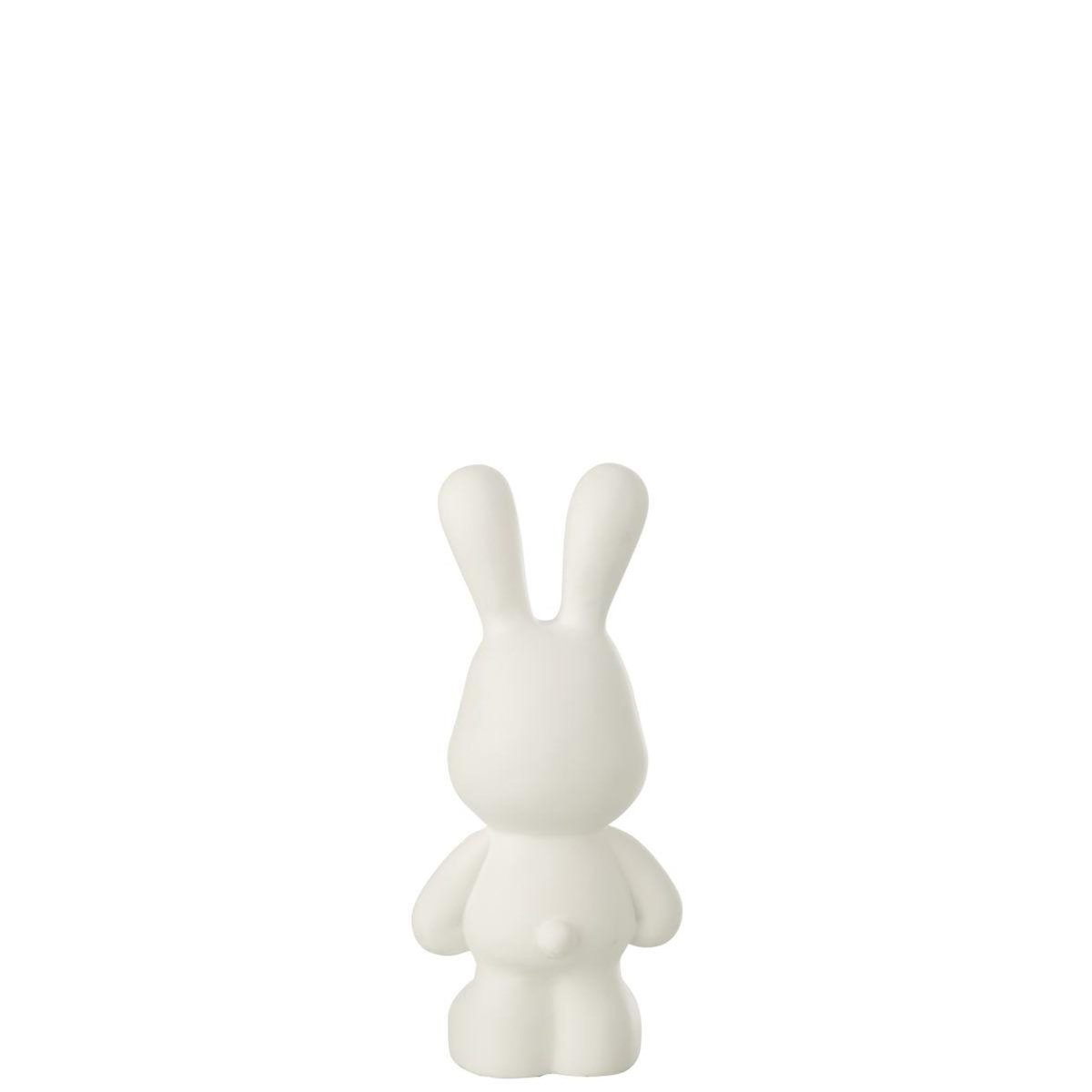 Paris Prix Statuette Lapin en Résine  Eddy  36cm Blanc