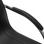 Voir la diapositive 5 : VIDAXL Chaise de bureau cantilever Noir Similicuir