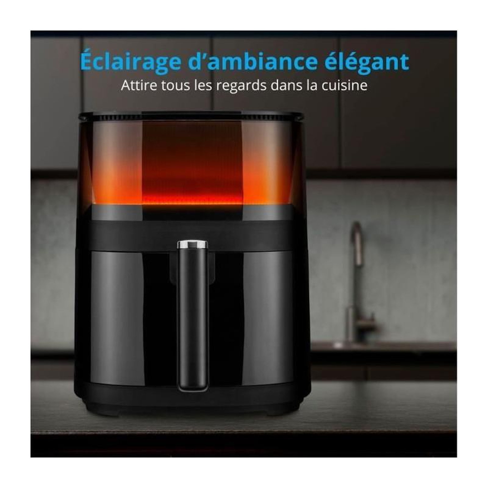 Voir la diapositive 2 : Medion Friteuse a air chaud sans huile - MD 11780 - Température jusqu'a 230 °C - 10 programmes - 5 L - 1500 Watt