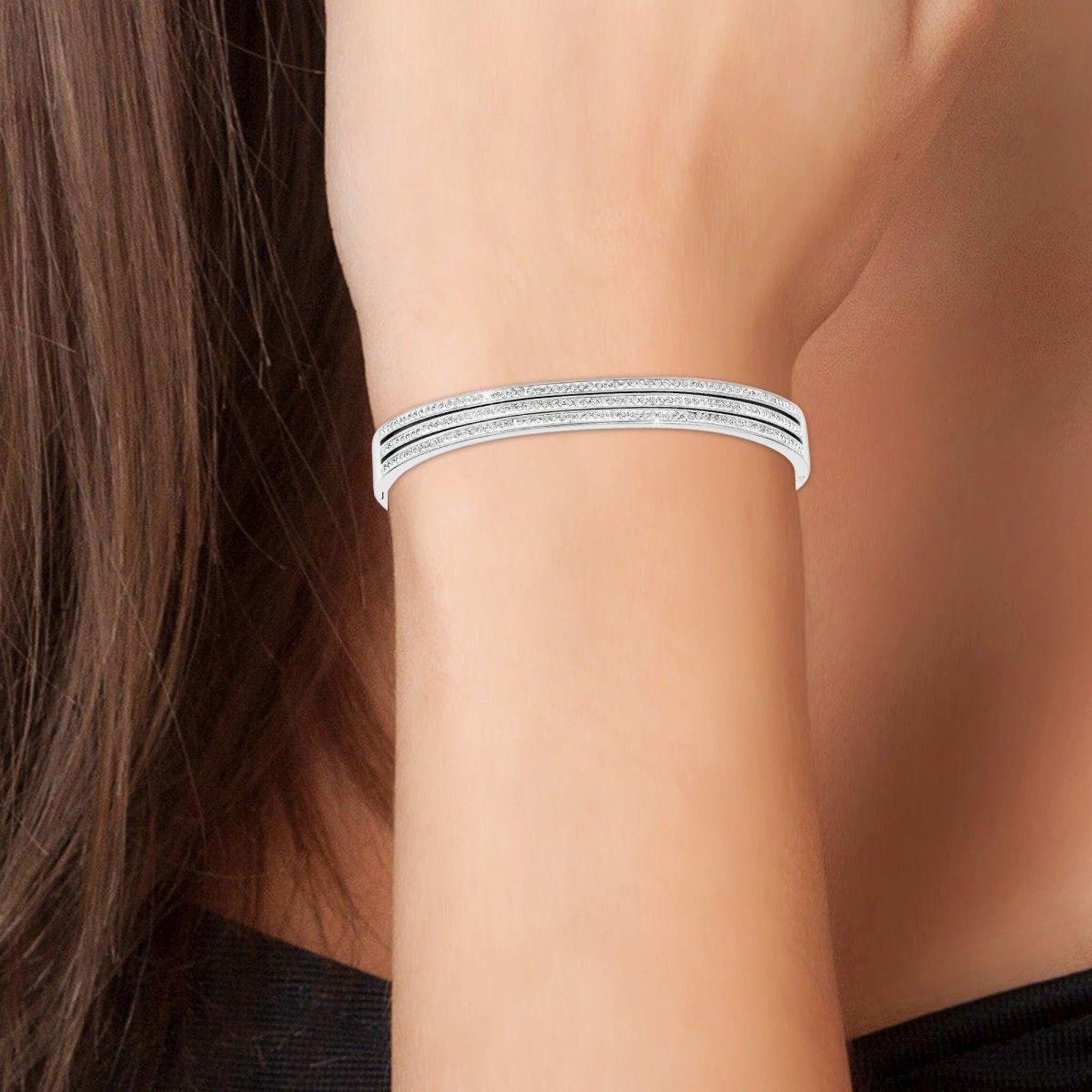 Voir la diapositive 2 : SC CRYSTAL Bracelet SC Crystal orné de Cristaux scintillants