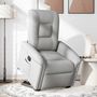 Voir la diapositive 2 : VIDAXL Fauteuil inclinable gris nuage tissu