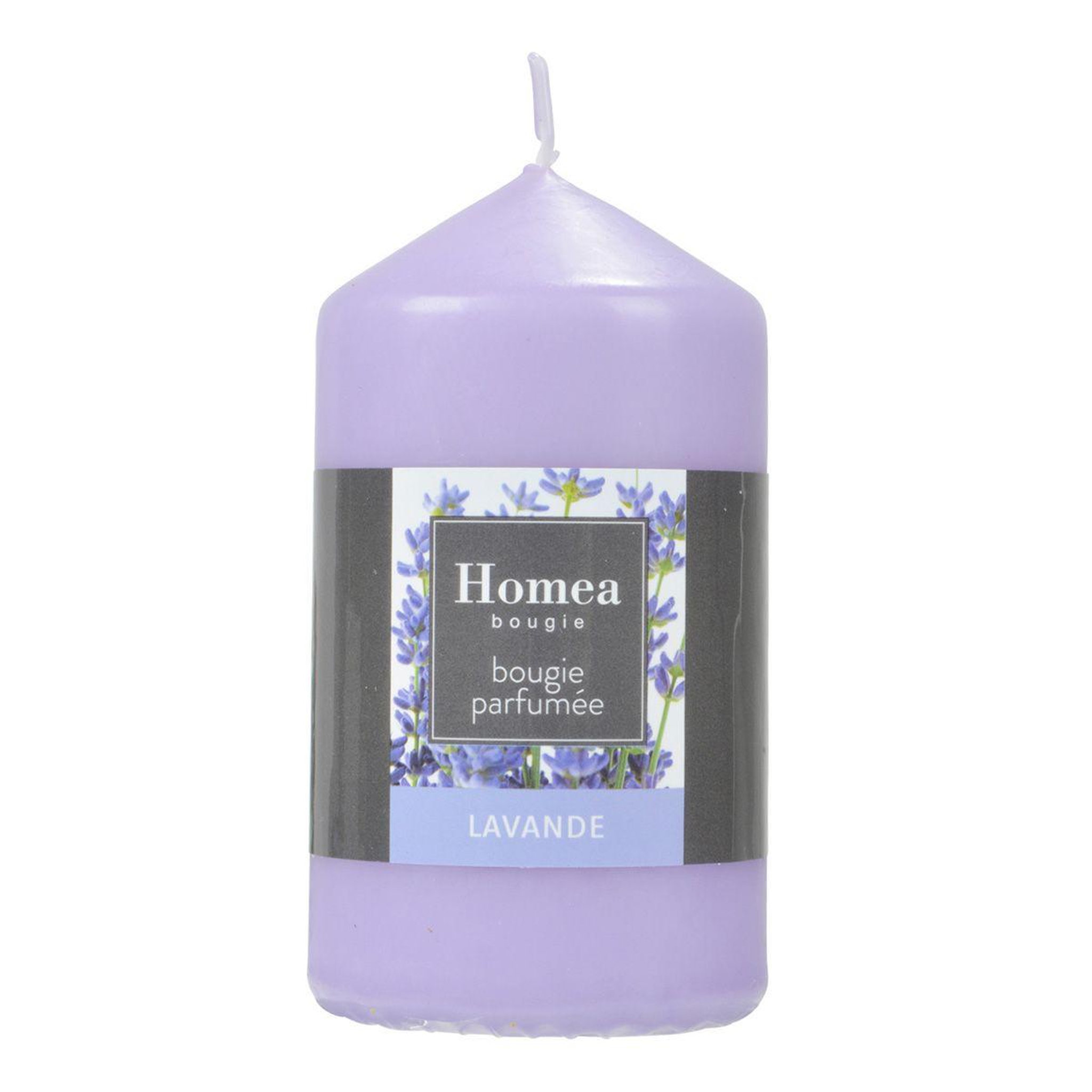 HOMEA Bougie pilier  essentiel ii  11cm lavande