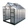 Voir la diapositive 1 : Habitat et Jardin Serre jardin polycarbonate  Dahlia  - 9,24 m² - Vert Sapin