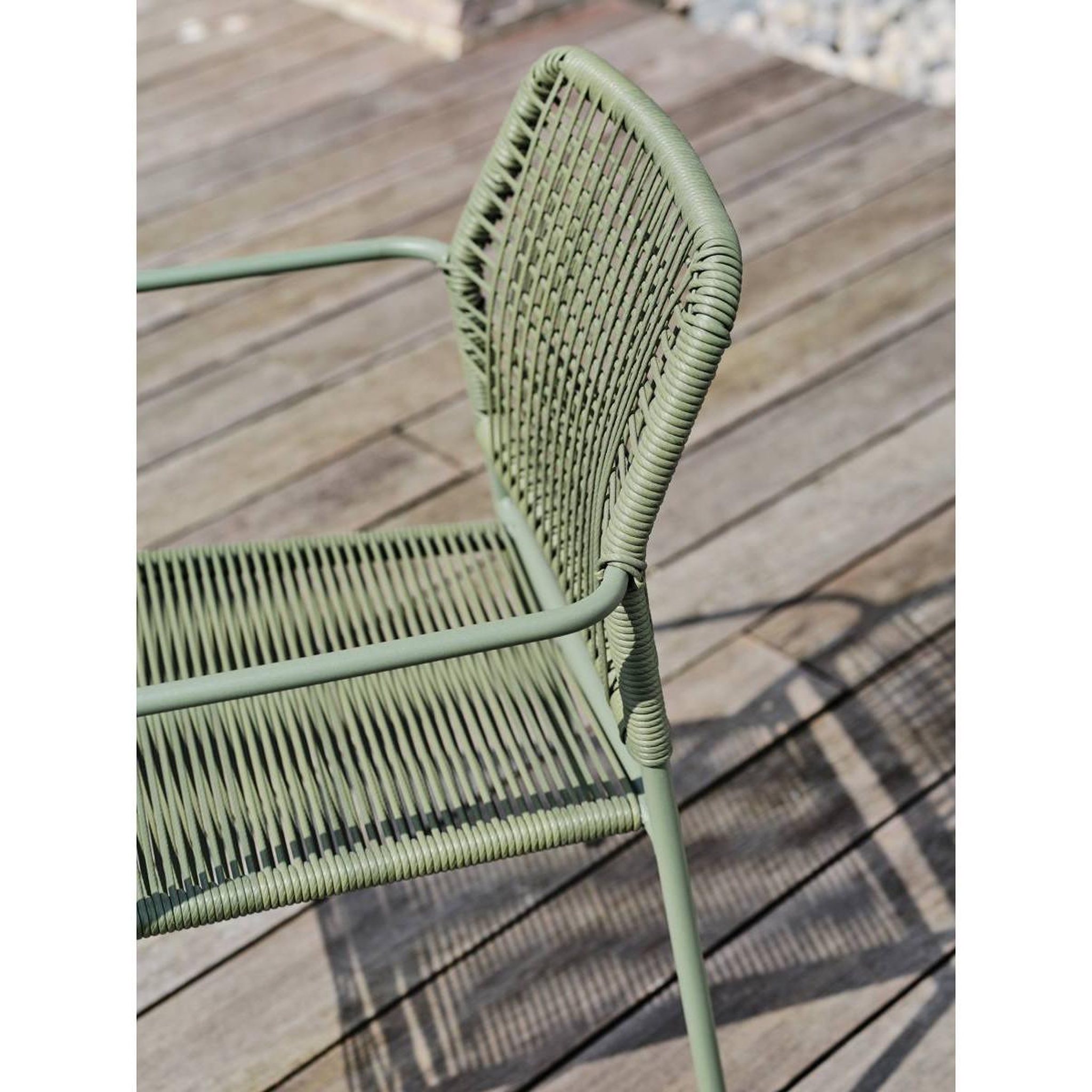 Voir la diapositive 4 : Paris Prix Lot de 2 fauteuils de jardin  marceau  78cm vert olive