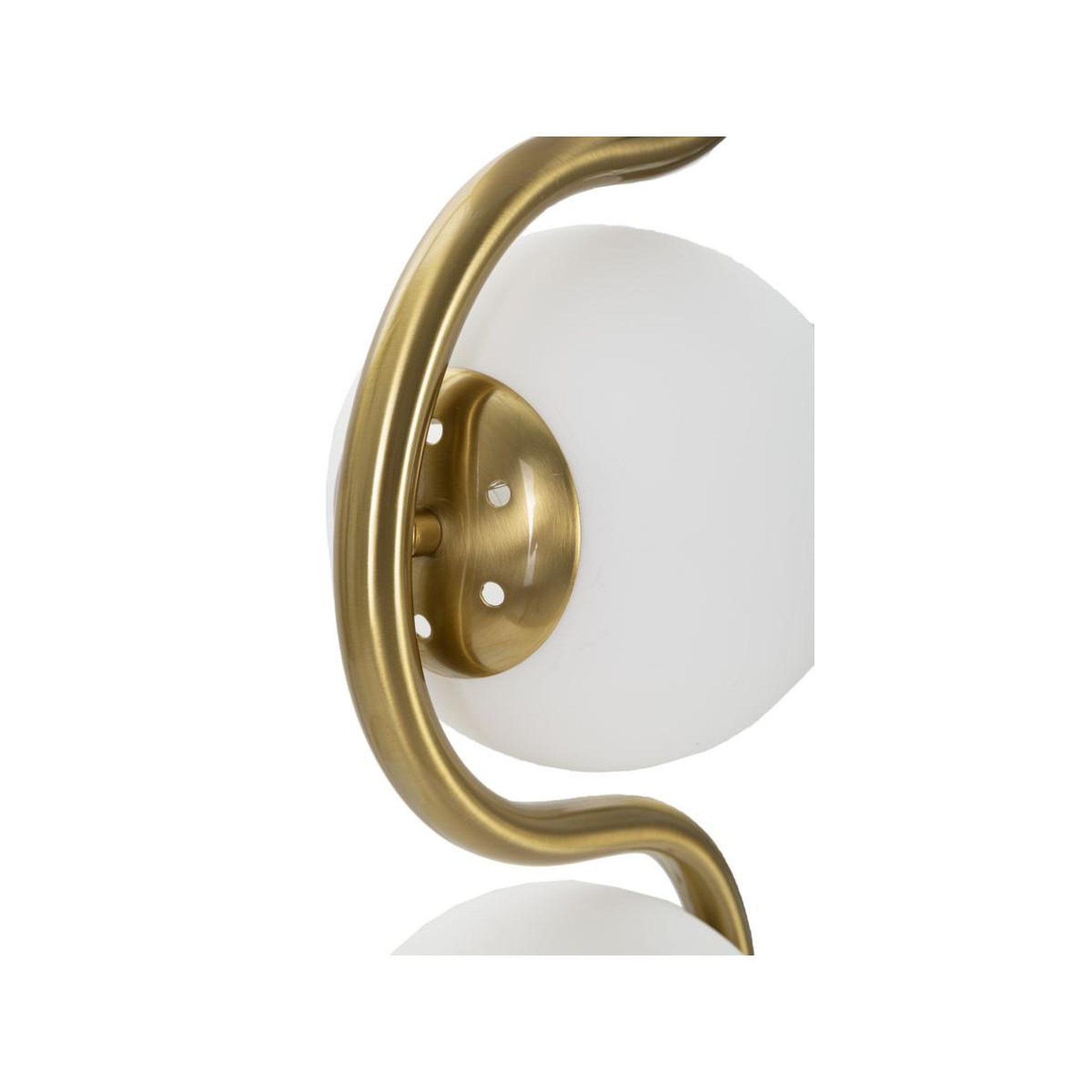 Voir la diapositive 3 : Paris Prix Lampadaire Design 4 Sphères  Luci  165cm Blanc & Or