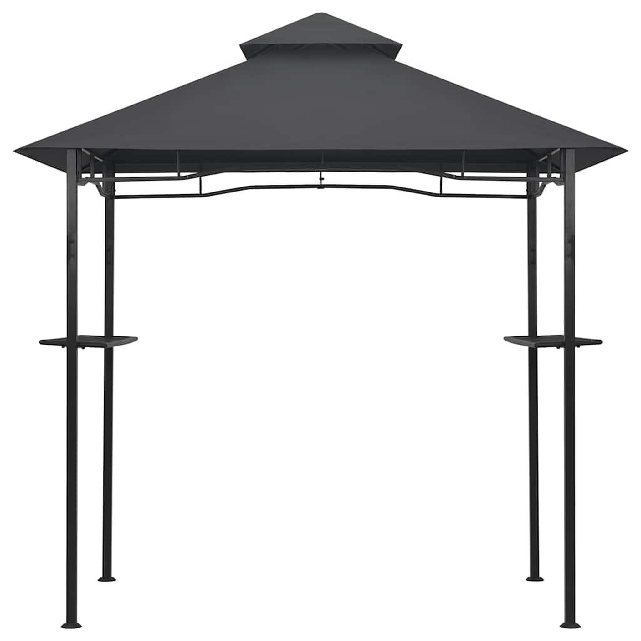 Voir la diapositive 3 : VIDAXL Belvedere de barbecue 240x150x255 cm anthracite acier