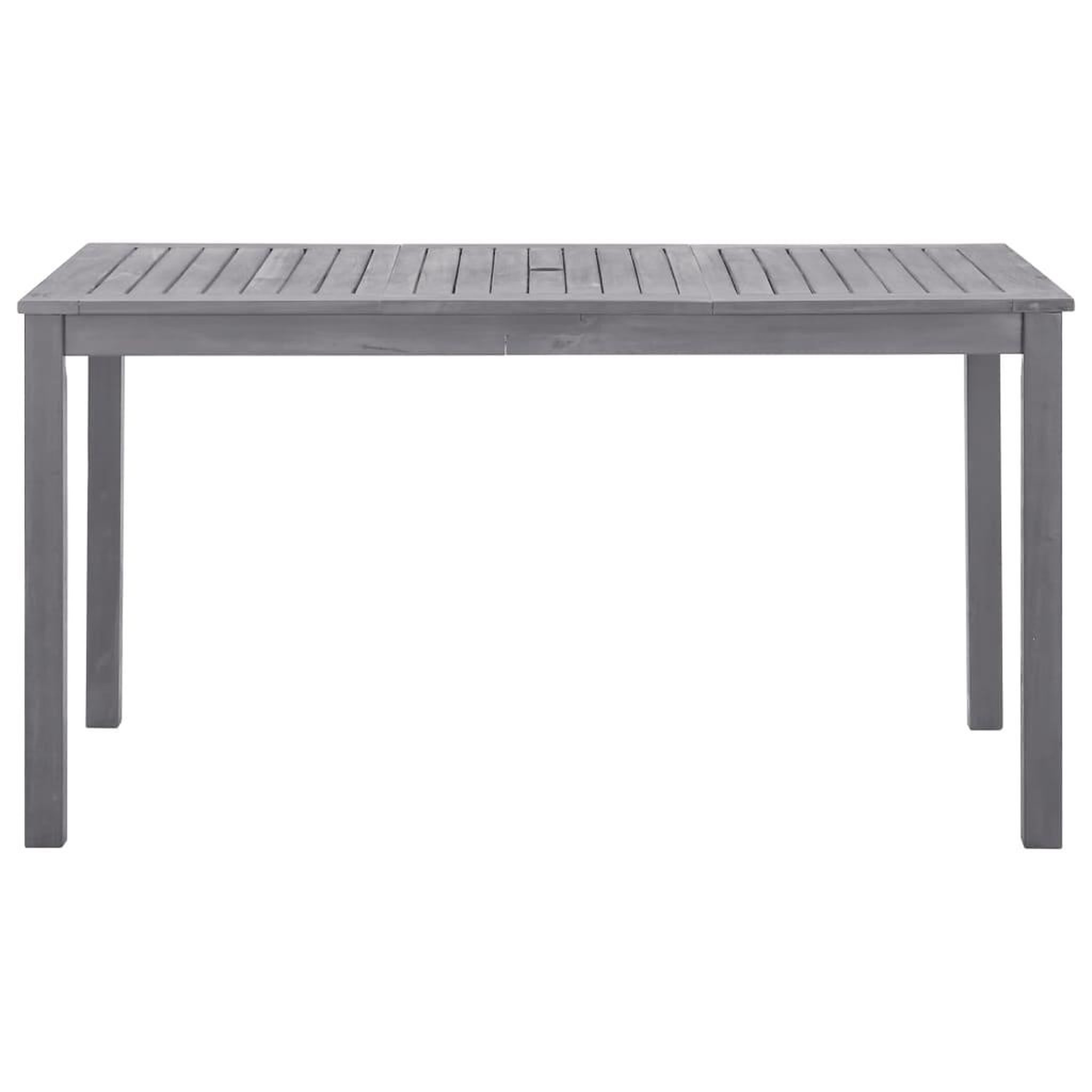 Voir la diapositive 2 : VIDAXL Table de jardin Delavage gris 140x80x74 cm Bois d'acacia massif