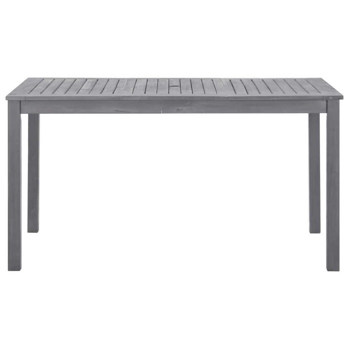 VIDAXL Table de jardin Delavage gris 140x80x74 cm Bois d'acacia massif