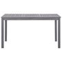 Voir la diapositive 2 : VIDAXL Table de jardin Delavage gris 140x80x74 cm Bois d'acacia massif